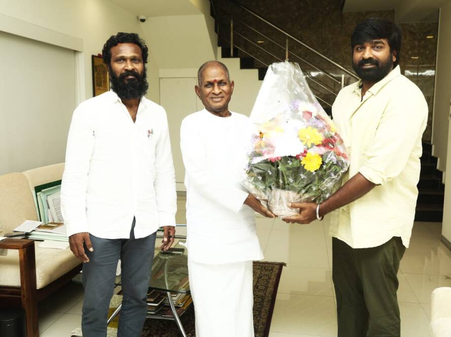Team ViduthalaiPart2 met Ilaiyaraaja sir